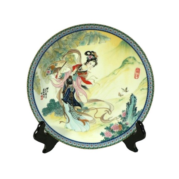 Limited Edition Plate Red Mansion Porcelain Imperial Jingdezhen hallmarked - Picture 1 of 12